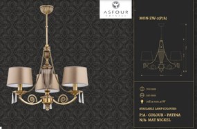 Candelabru 3 brate design clasic cristal Asfour Monza