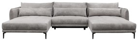 Set universal canapea, culoare gri, LILAH U UNI
