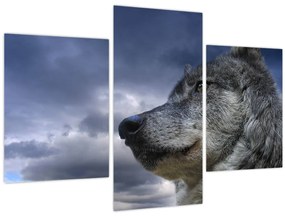 Tablou - Cap de lup (90x60 cm)