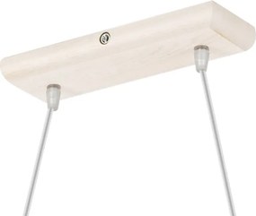 Lustră pe cablu AIDA, 2x E27, 60W, 230V, Ø 35 cm, stejar/alb