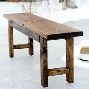 Banca gradina Floria, din lemn natur, 100 cm