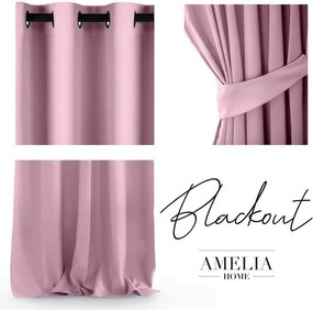 Draperie BLACKOUT AMELIA roz 140 x 245 cm 2 buc