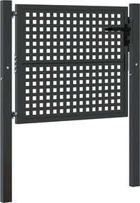 vidaXL Poartă de grădină antracit 100x75 cm oțel