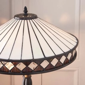 Endon 70935 - Lampă de masă Tiffany FARGO 2xE27/60W/230V, Ø 41,5 cm