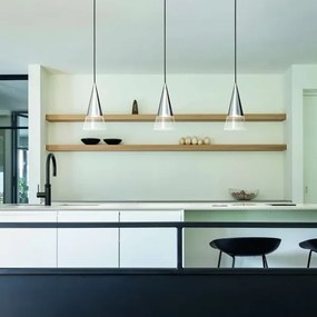 Lustră LED pe cablu Ideal Lux CONO 1xGU10/7W/230V d. 15 cm crom