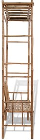 41501 vidaXL Bancă de grădină cu pergolă, 130 cm, bambus