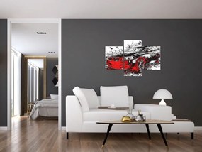 Tablou - Mașina pictată în acțiune (90x60 cm)