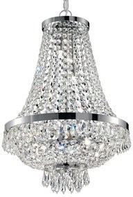 Lustra, Pendul cristal, inaltime reglabila, diam.45cm, Caesar SP9 cromo 041827