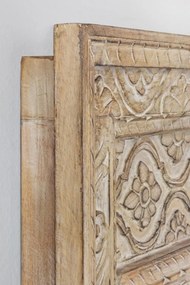 Oglinda dreptunghiulara finisaj natural din lemn de Mango, 120x80 cm, Nawal Bizzotto