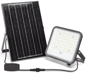 Aigostar - Proiector solar LED reglabil, 100 W, 3,4 V, IP66 + telecomandă