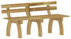 Set mobilier de exterior, 3 piese, lemn de pin tratat 3