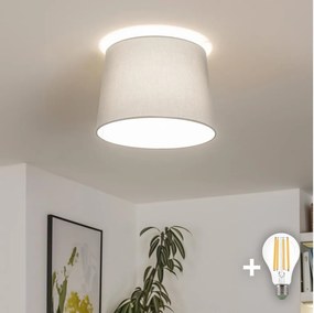Brilagi - Lustră aplicată LED CERIA 1xE27/40W/230V Ø 30 cm, gri
