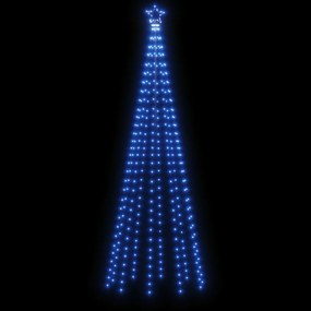 Brad de Craciun conic, 310 LED-uri, albastru, 100x300 cm Albastru, 300 x 100 cm, 1