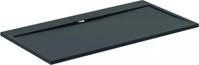 Cadita de dus dreptunghiulara Ideal Standard i.life Ultra Flat S negru intens 170x90 cm