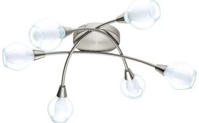 Eglo 32595 - Lustră aplicată ARNADO, 6 x G9, 33 W, 230 V, crom mat