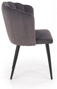 Scaun K386 velvet gri