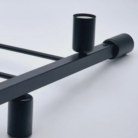 Lustră pe tijă ASTRID 4xE27/60W/230V negru