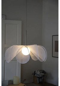 Lustră albă cu abajur din sticlă ø 75 cm Styrka – Markslöjd