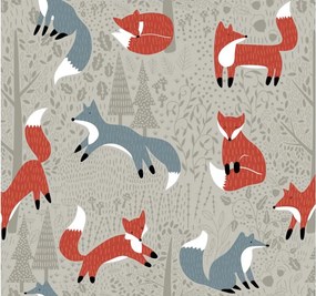 Husa de perna din bumbac FOXIVA 40x60 cm, gri