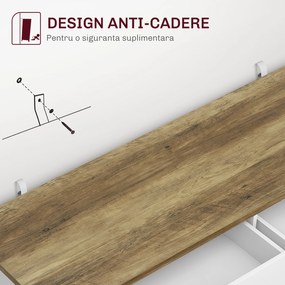 HOMCOM Bufet de Bucătărie cu 2 Sertare și 2 Dulapuri, 120x39,3x82,5 cm, Alb | Aosom Romania