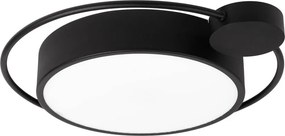 Plafonieră LED Erste Moon 28W 1400lm 3000K 440x70mm Negru Mat, Design Modern Minimalist pentru Iluminat Interior Elegant și Eficient Energetic