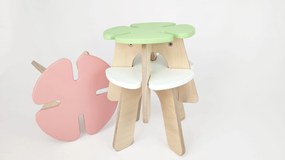 Taburet pentru copii LEAF Green