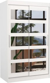 Dulap cu usi glisante si oglinda 120x200 cm, Salem, ADRK Furniture (Culoare: Sonoma)