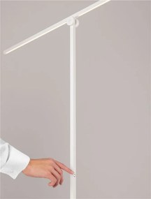 Lampa LED dimabila de podea directionabila TENSO alba