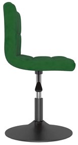 Scaun de bar pivotant, verde inchis, catifea 1, Morkegronn