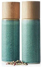 Set de râșnițe de sare și piper verde 2 buc. din ceramică Gastro Green – Bitz
