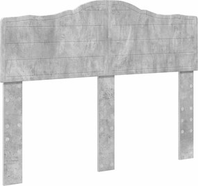 vidaXL Tăblie cap Gri din beton 135 cm Lemn compozit