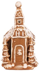 Sfeșnic Biserica din turtă dulce, ceramică, 16 cm