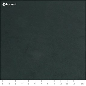 Taburet cu tapițerie din catifea Ghado Shel, verde închis