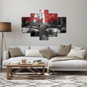 Tablou - Cascade în peisajul de toamnă (150x105 cm)