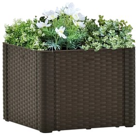 Strat inaltat gradina sistem auto-udare, cafeniu, 43x43x33 cm Mocca, 43 x 43 x 33 cm, 1, 1