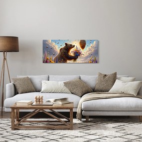 Tablou - Ursul și albinele (120x50 cm)