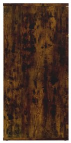 Servantă, stejar afumat, 80x36x75 cm, lemn compozit