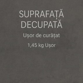 HOMCOM Puf rotund, Taburet tapitat cu spatiu de depozitare, Gri | Aosom Romania