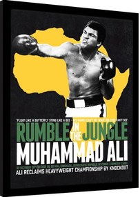 Poster înrămat Muhammad Ali - Rumble in the Jungle