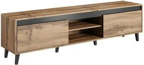 Comoda TV NORD, stejar wotan/gri antracit, PAL laminat, 170x38x49 cm