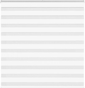 vidaXL Jaluzea tip zebra alb lățime țesătură 135,9 cm poliester