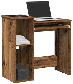 vidaXL Birou cu rafturi, lemn vechi, 84x40x78 cm, lemn prelucrat