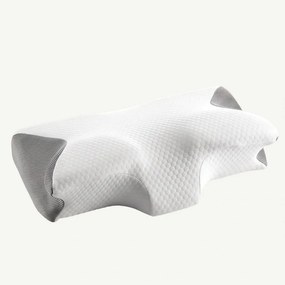 Perna cervicala ortopedica CERVI-SAN Bambus, memory foam infuzat antibacterian