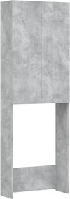 vidaXL Dulap mașină de spălat, gri beton, 64x25,5x190 cm