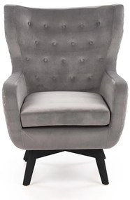 Fotoliu tapitat Marvel Velvet gri – H103 cm