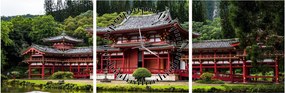 Tablou - arhitectura Chinezească (cu ceas) (90x30 cm)