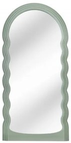 Oglinda de perete design modern Wave 160cm, verde salvie