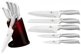 Set cutite otel inoxidabil (6 piese) Black Burgundy Kikoza Collection Berlinger Haus BH 2282