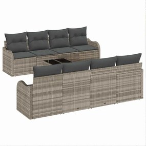 vidaXL Set de canapele pentru grădină Gri deschis 55 x 55 x 37 cm
