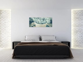 Tablou - Lumea de iarnă într-o căniță (120x50 cm)